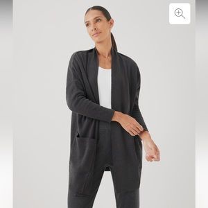 Pact 100% Organic Cotton Cardigan Dark Gray size XS/Small